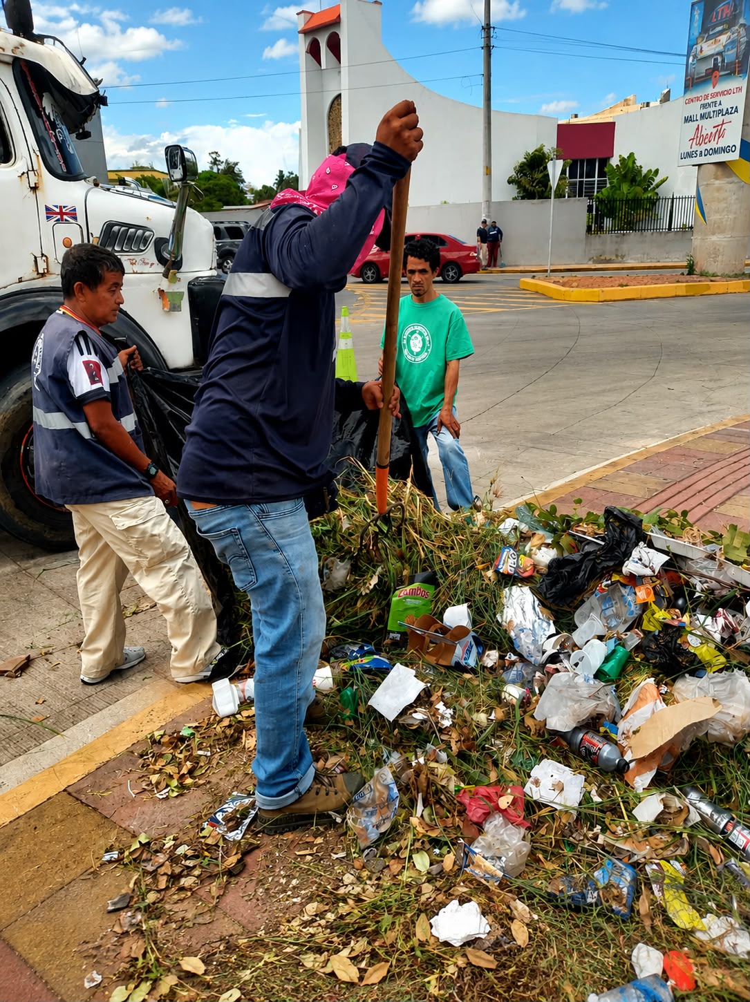 Equipos de la Alcaldía realizan jornada integral de limpieza y mantenimiento en el Anillo Periférico